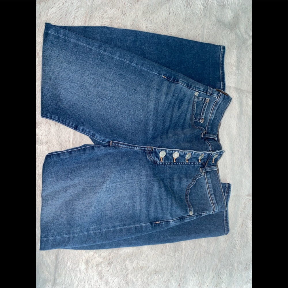 express high rise slim jeans - size 2